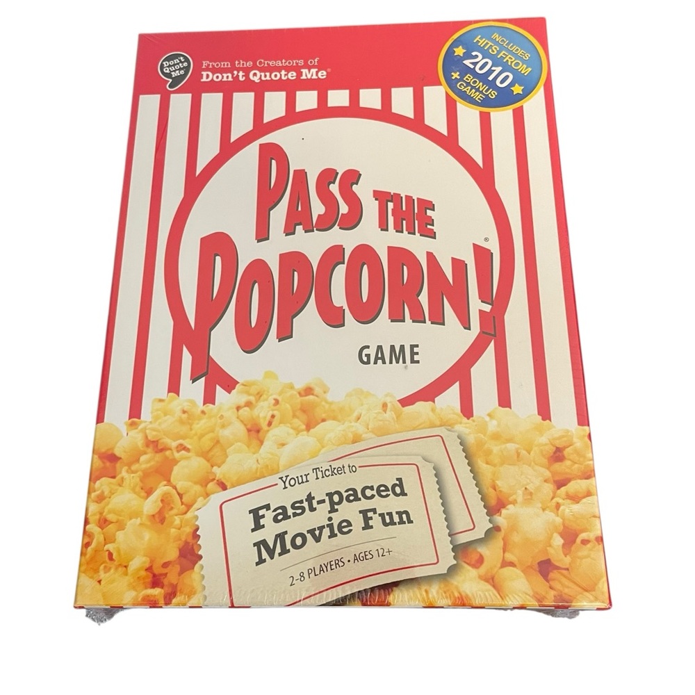 Pass the Popcorn Movie Guessing Board Game Wiggles 3D 2010 Edition New Sealed